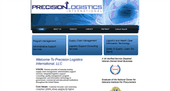 Desktop Screenshot of precisionlogisticsinternational.com