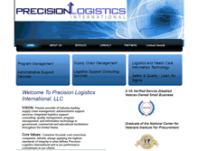 Tablet Screenshot of precisionlogisticsinternational.com